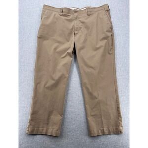 Oak Hill DXL Straight Fit Tech Pants Men 46x28 (fits 45x27) Khaki Stretch Casual